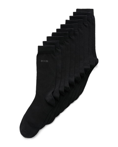 ECCO Classic Mid-cut 5-pack Ankle Socks Black - Must - Main