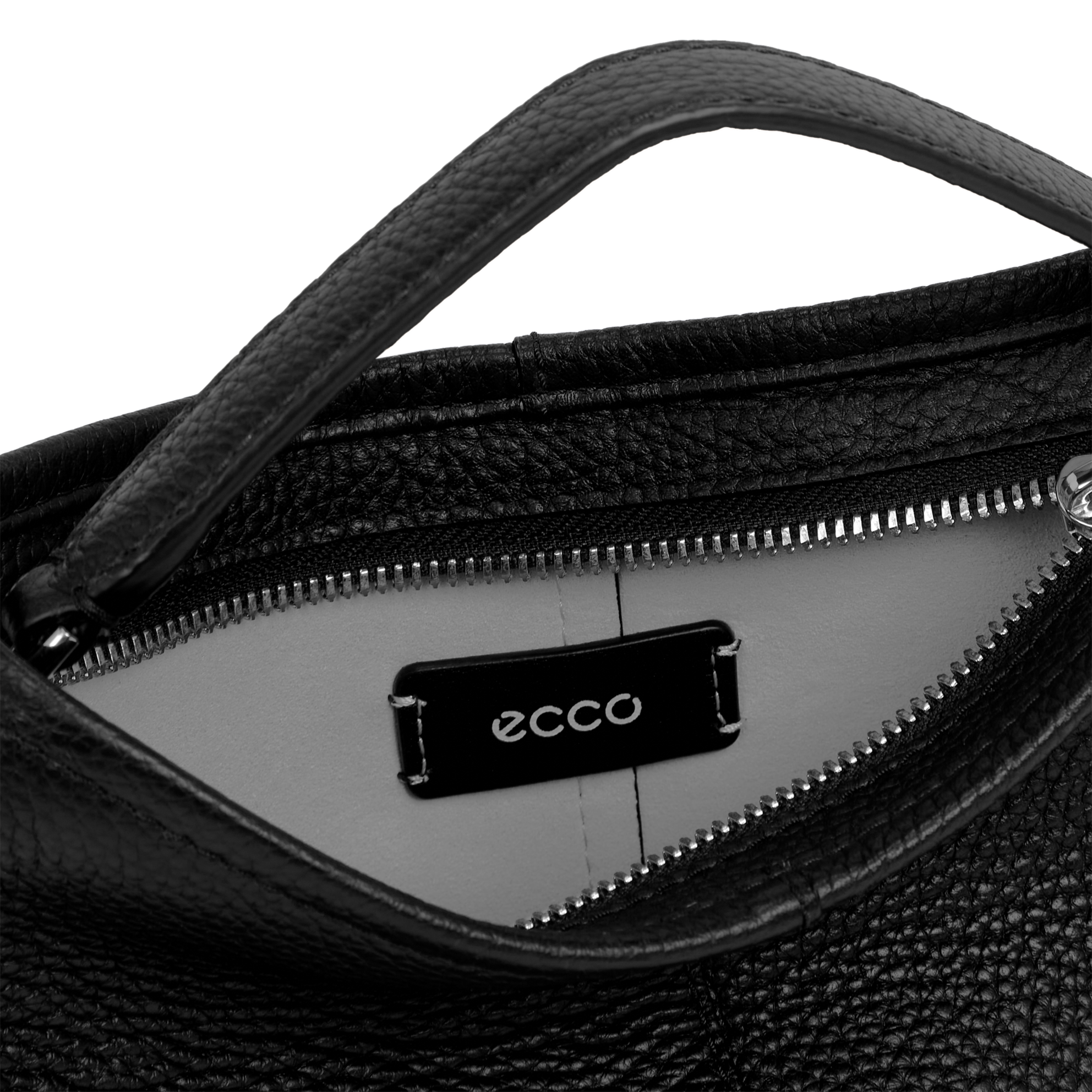 ECCO® Takeaway Leather Crossbody Bag - Black - Inside