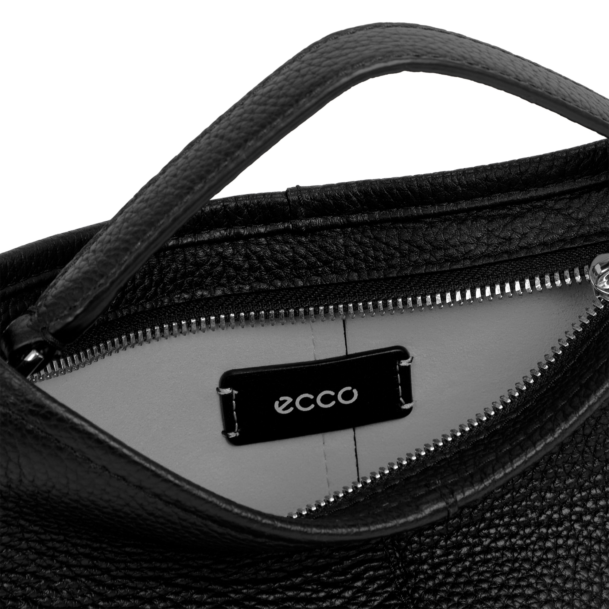 ECCO® Takeaway Leather Crossbody Bag - Black - Inside