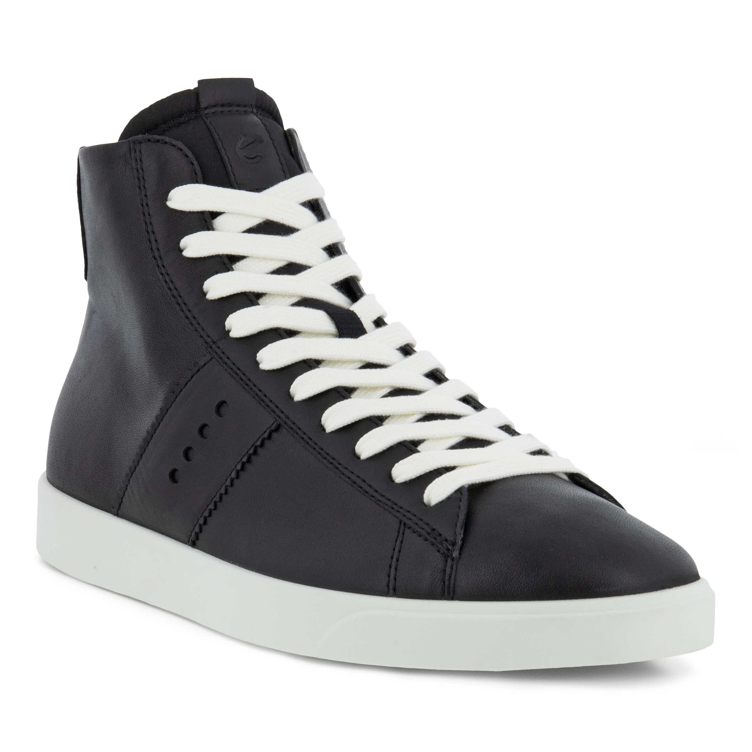 Zapatillas altas de piel ECCO® Street Lite para mujer - Negro - Main