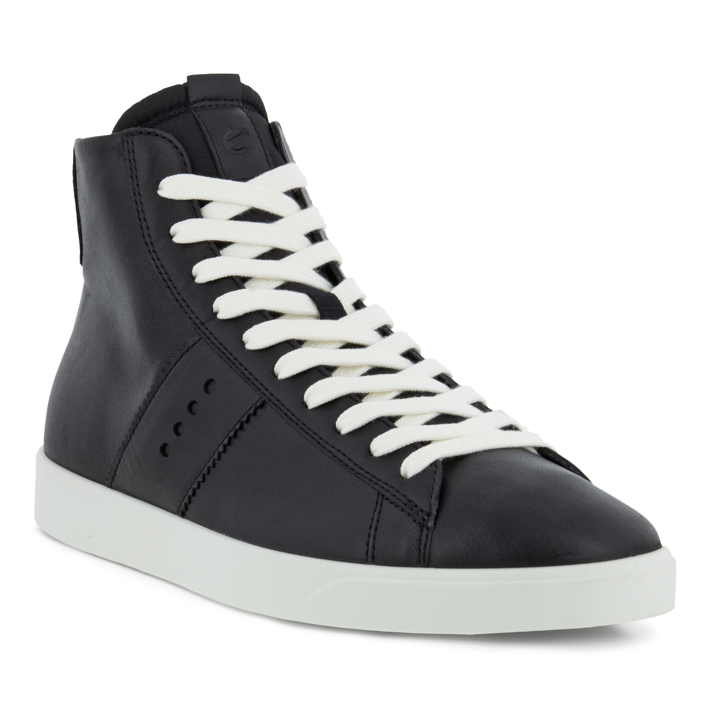 Zapatillas altas de piel ECCO® Street Lite para mujer - Negro - Main