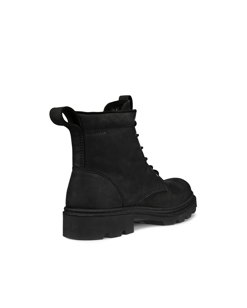 ECCO Grainer Mens Waterproof Leather Boots - Black - Back