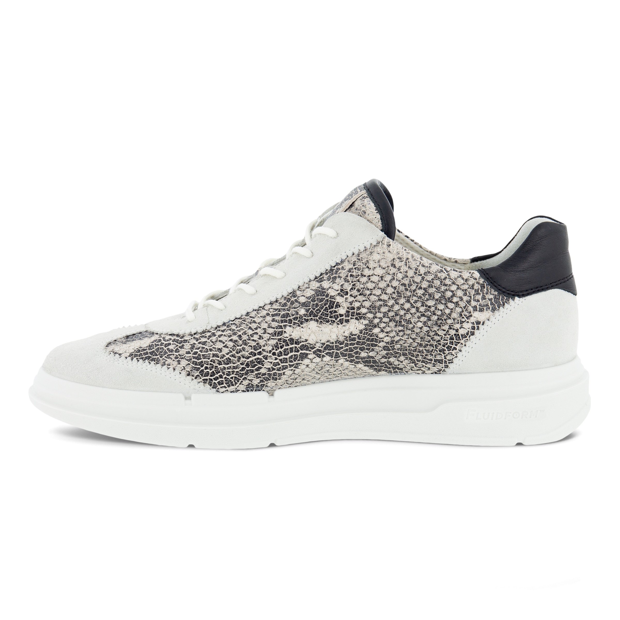 ECCO Soft X Women's Retro-inspired Leather Sneaker - White - Inside