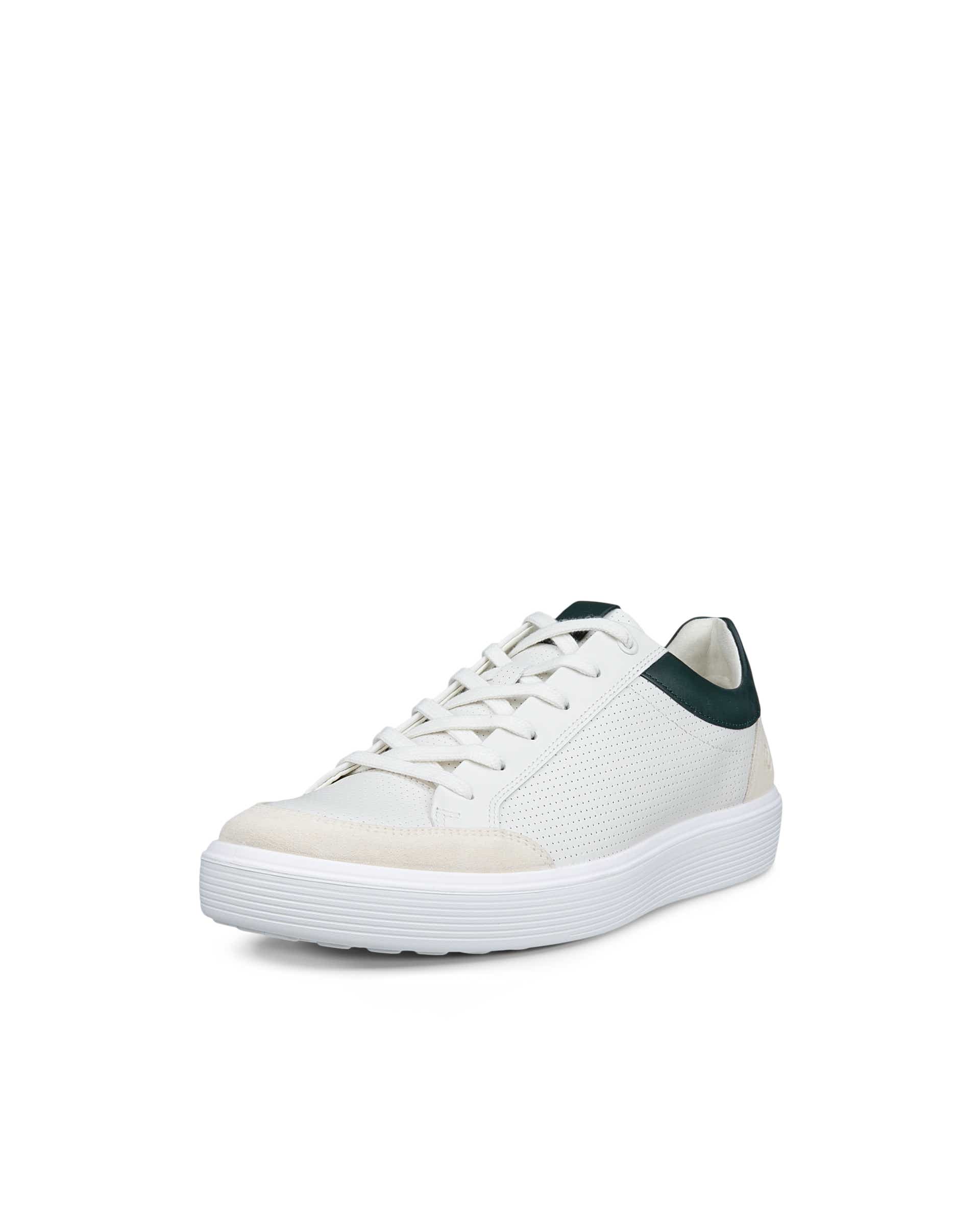 Men's ECCO® Soft 60 Leather Sneaker - White - Main