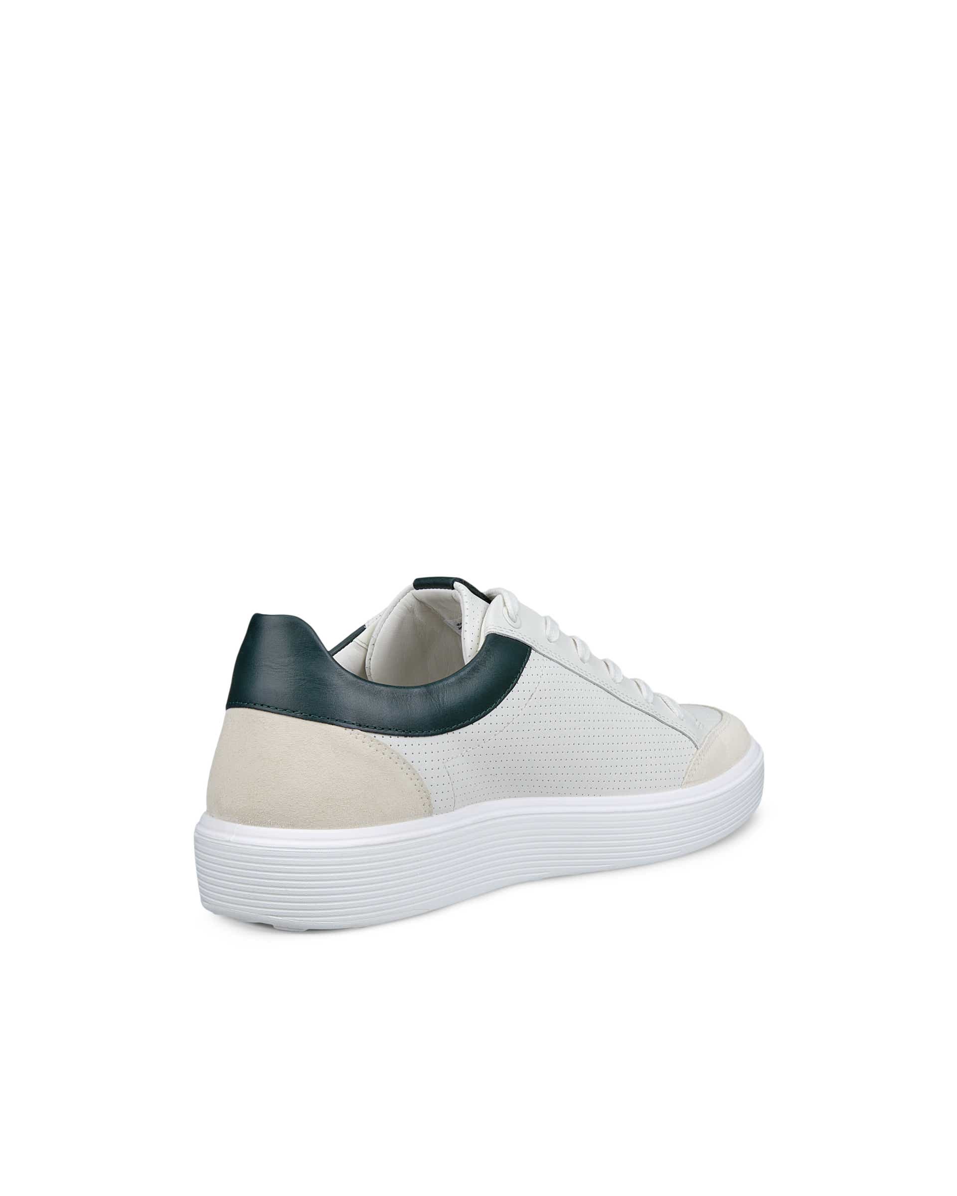 Men's ECCO® Soft 60 Leather Sneaker - White - Back