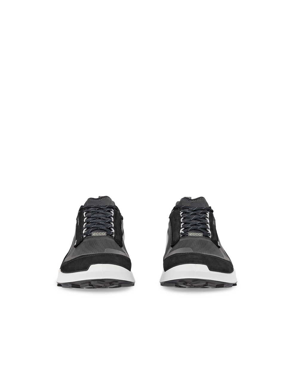 ECCO® Biom 2.1 X Mountain baskets en nubuck imperméable pour homme - Noir - Front pair