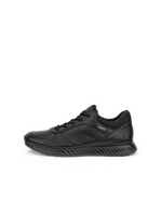 Women's ECCO® Exostride Low Leather Gore-Tex Outdoor Sneaker - Black - Outside