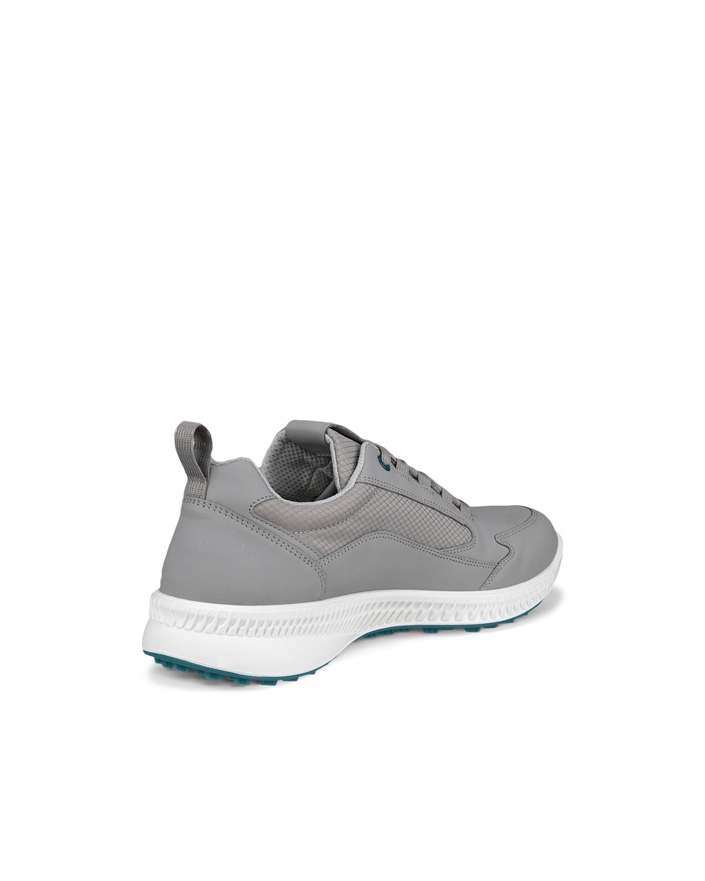 Men's ECCO® Golf S-Hybrid Leather Waterproof Shoe - Grey - Back