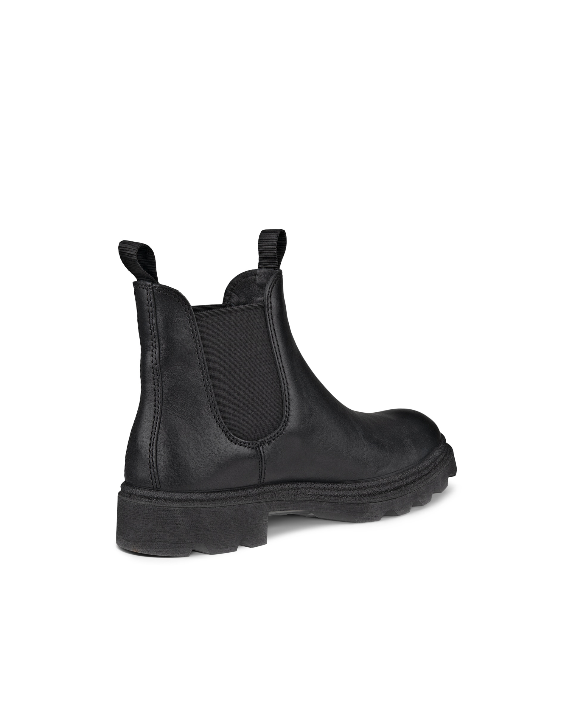 ECCO Grainer ウィメンズ レザーチェルシーブーツ - 黒 - Back