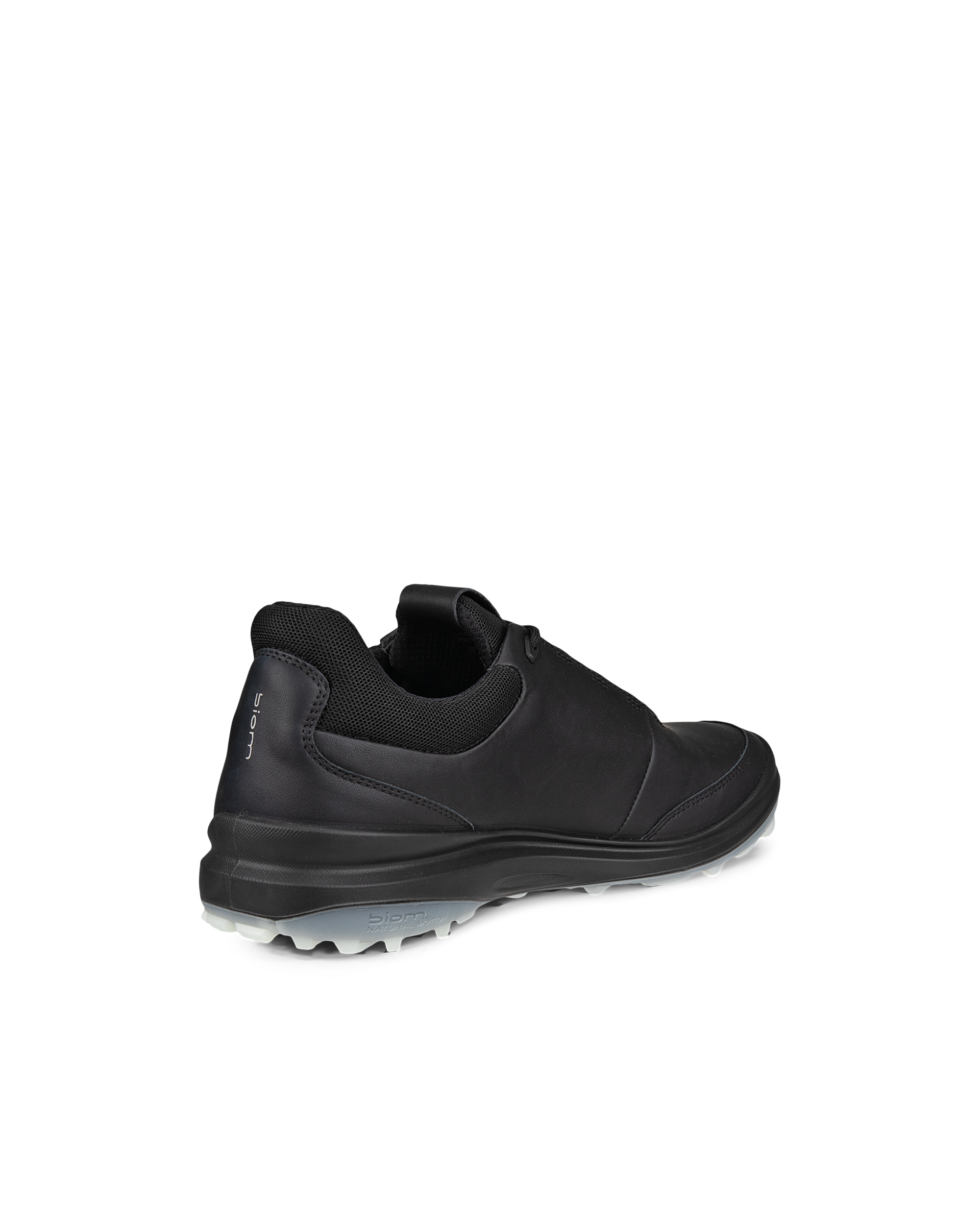 Men's ECCO® Golf BIOM Hybrid 3 Leather Shoe - Black - Back