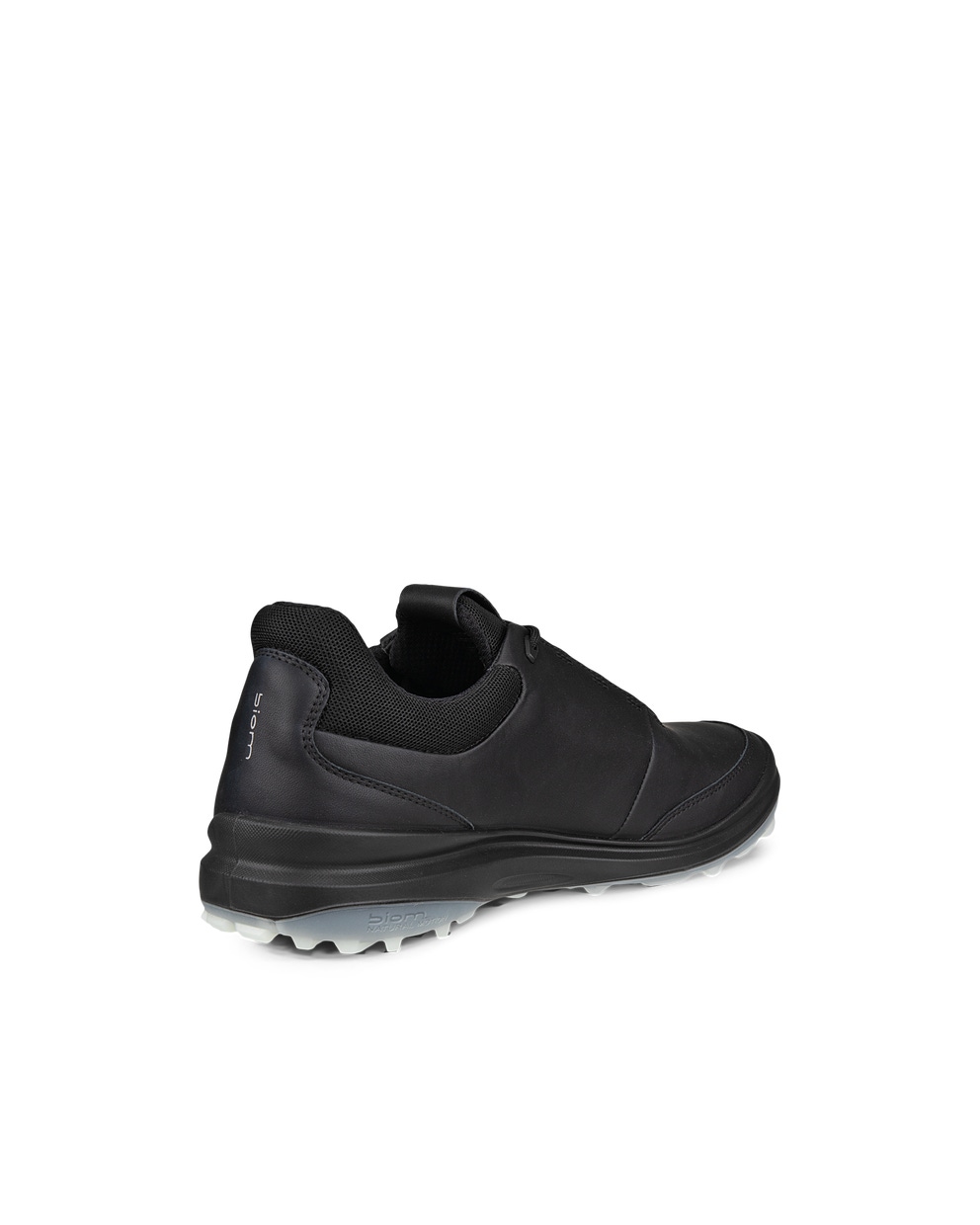 Men's ECCO® Golf Biom Hybrid 3 Leather Shoe - Black - Back