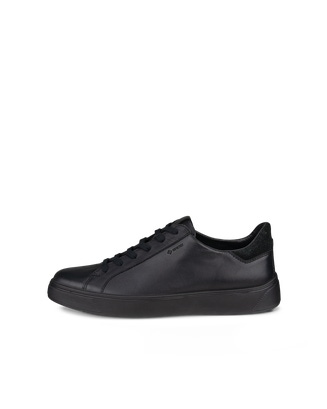 ECCO Men's Street Tray Waterproof Sneaker - Black - Outside