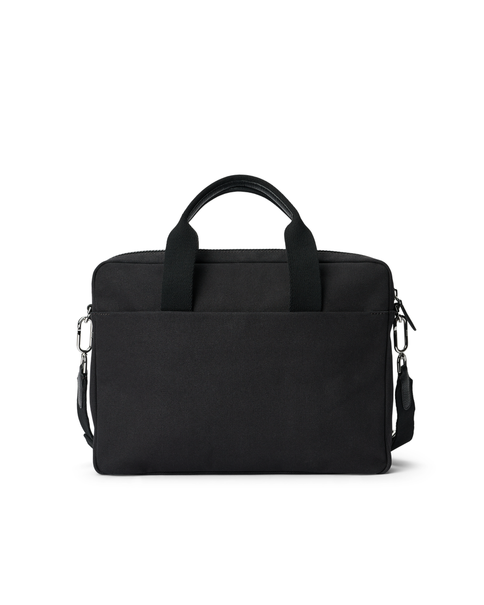 ECCO® Formal Briefcase Textile Laptop Bag - Black - Back