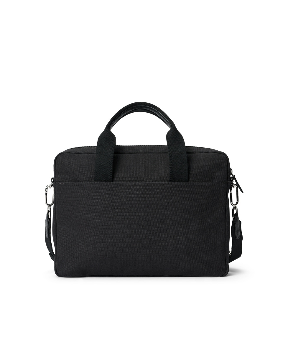 Ecco Formal Briefcase Textile Laptop Bag Black