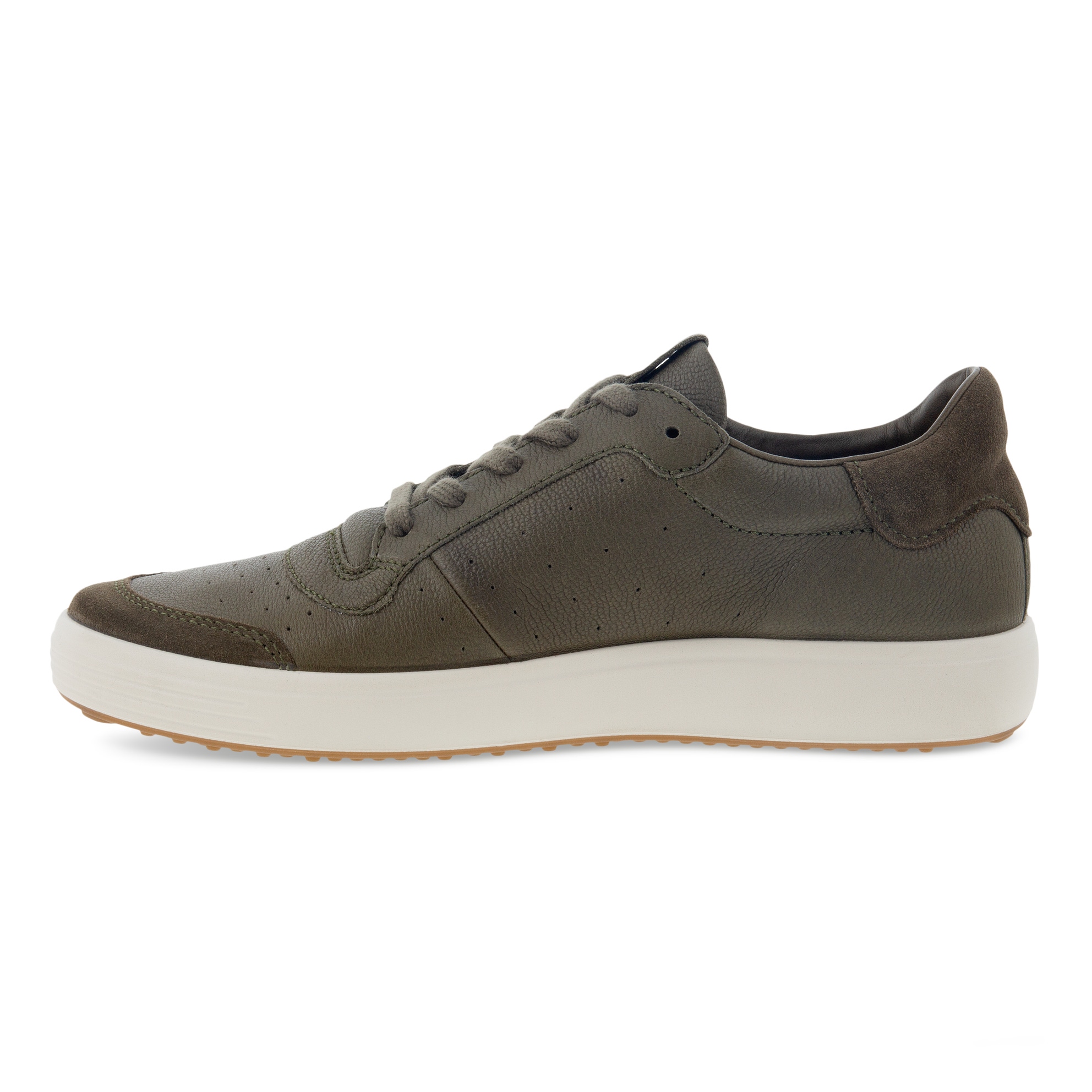 Men's ECCO® Soft 7 Leather Sneaker - Green - Inside