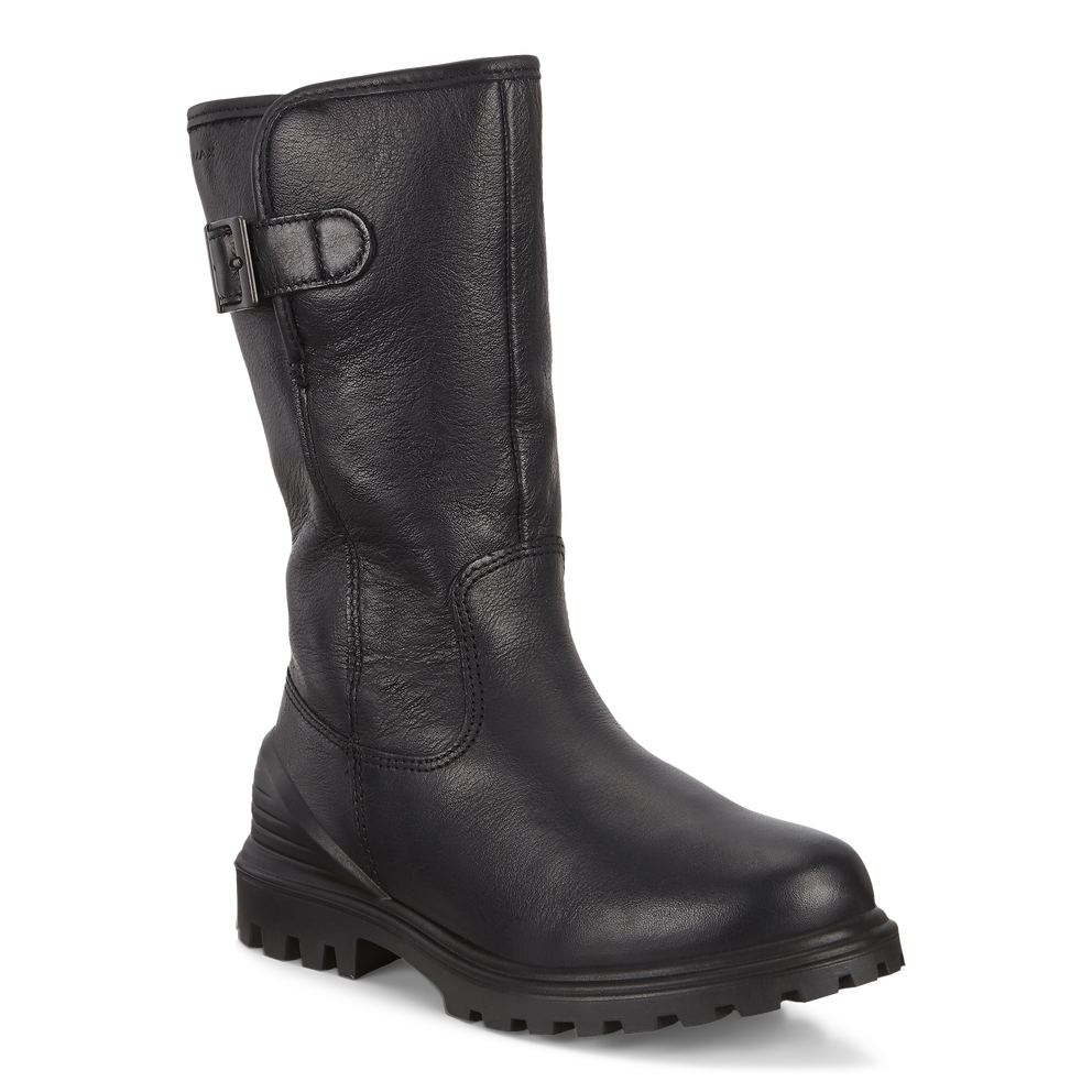 Botas de caña alta de piel ECCO® Tredtray para niño/a - Negro - Main