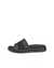 Women's ECCO® Flowt Leather Slide - Black - Outside