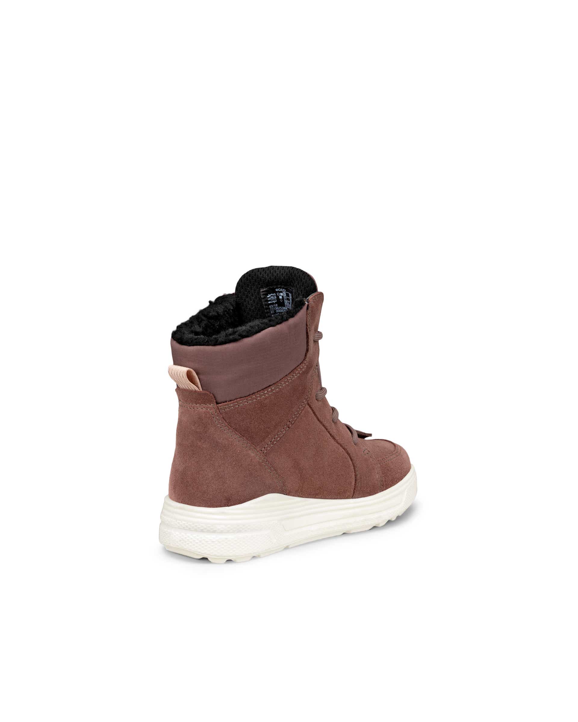 ECCO® Urban Snowboarder dječje zimske čizme od brušene kože Gore-Tex - Purpurna - Back