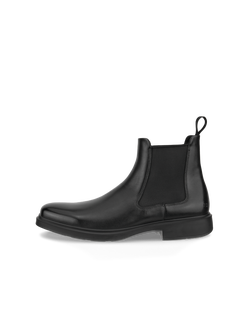 Men's ECCO® Helsinki 2 Nubuck Chelsea Boot - Black - Outside