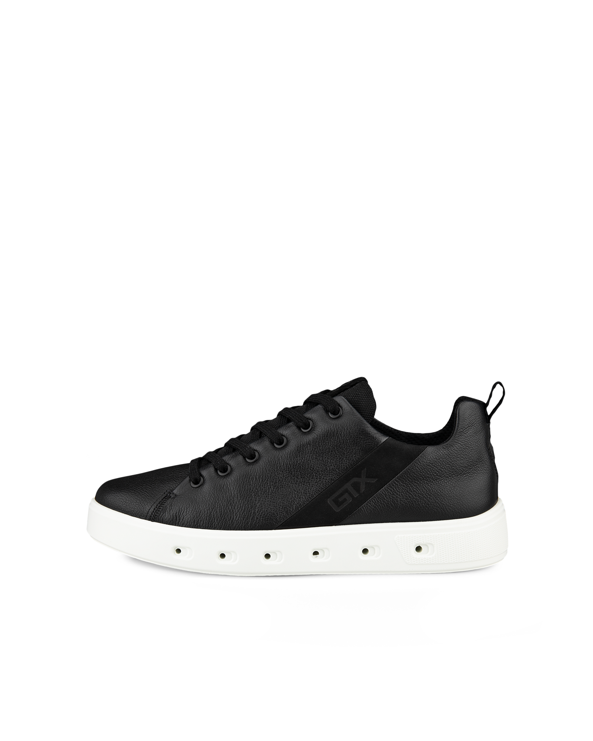 Men's ECCO® Street 720 Leather Gore-Tex Sneaker - Black - Outside