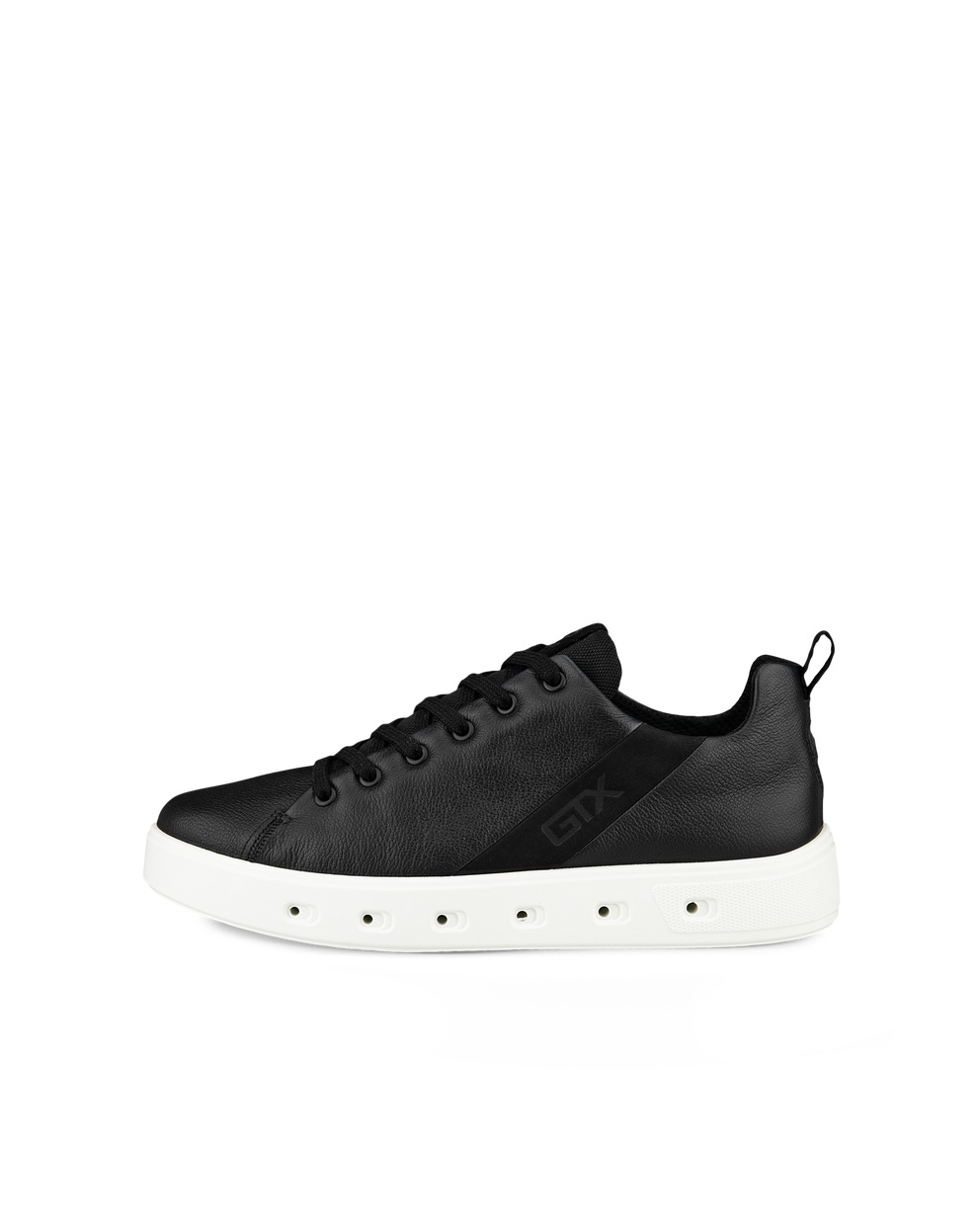 Men's ECCO® Street 720 Leather Gore-Tex Sneaker - Black - Outside