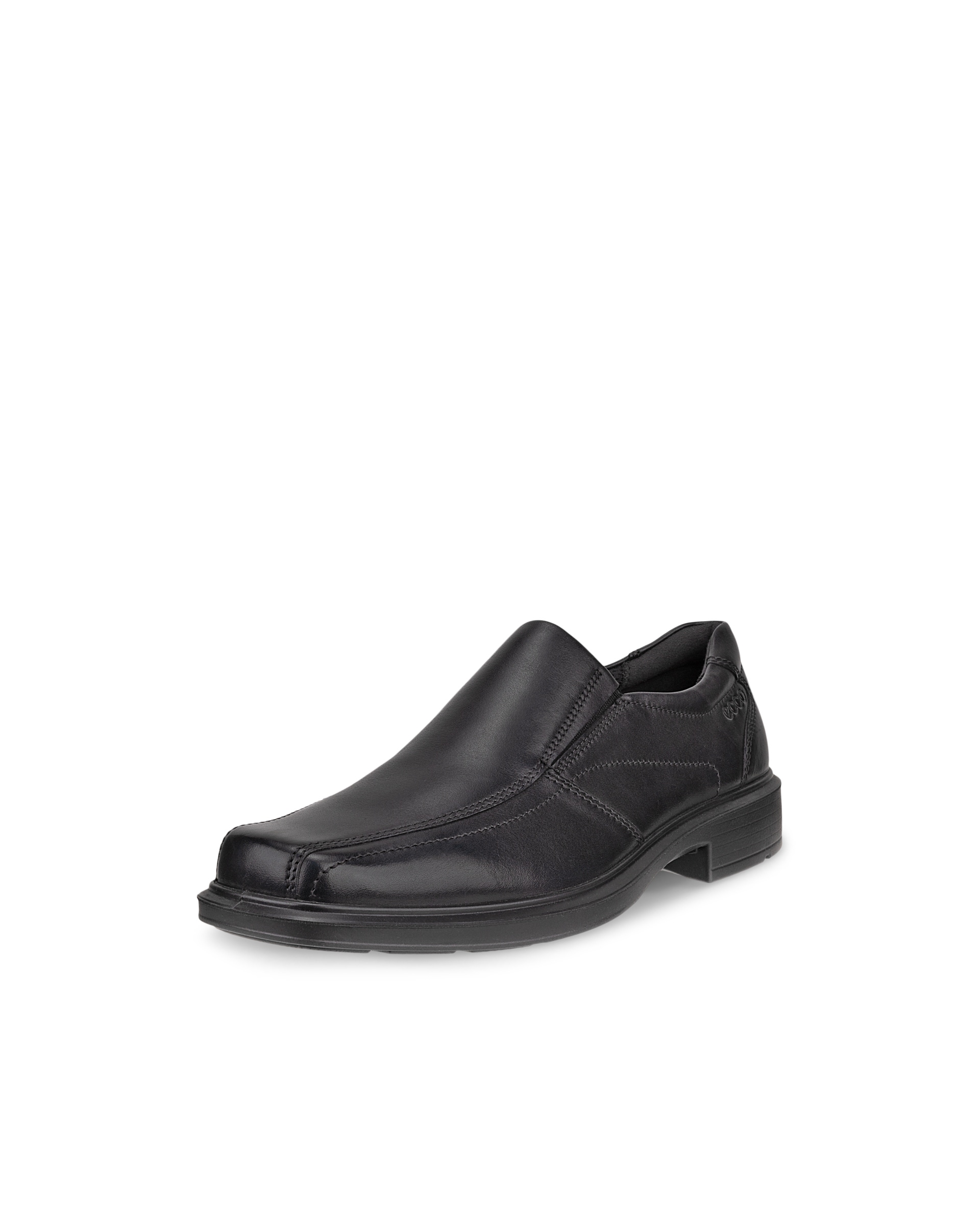 Men's ECCO® Helsinki Classic Leather Slip-On - Black - Main