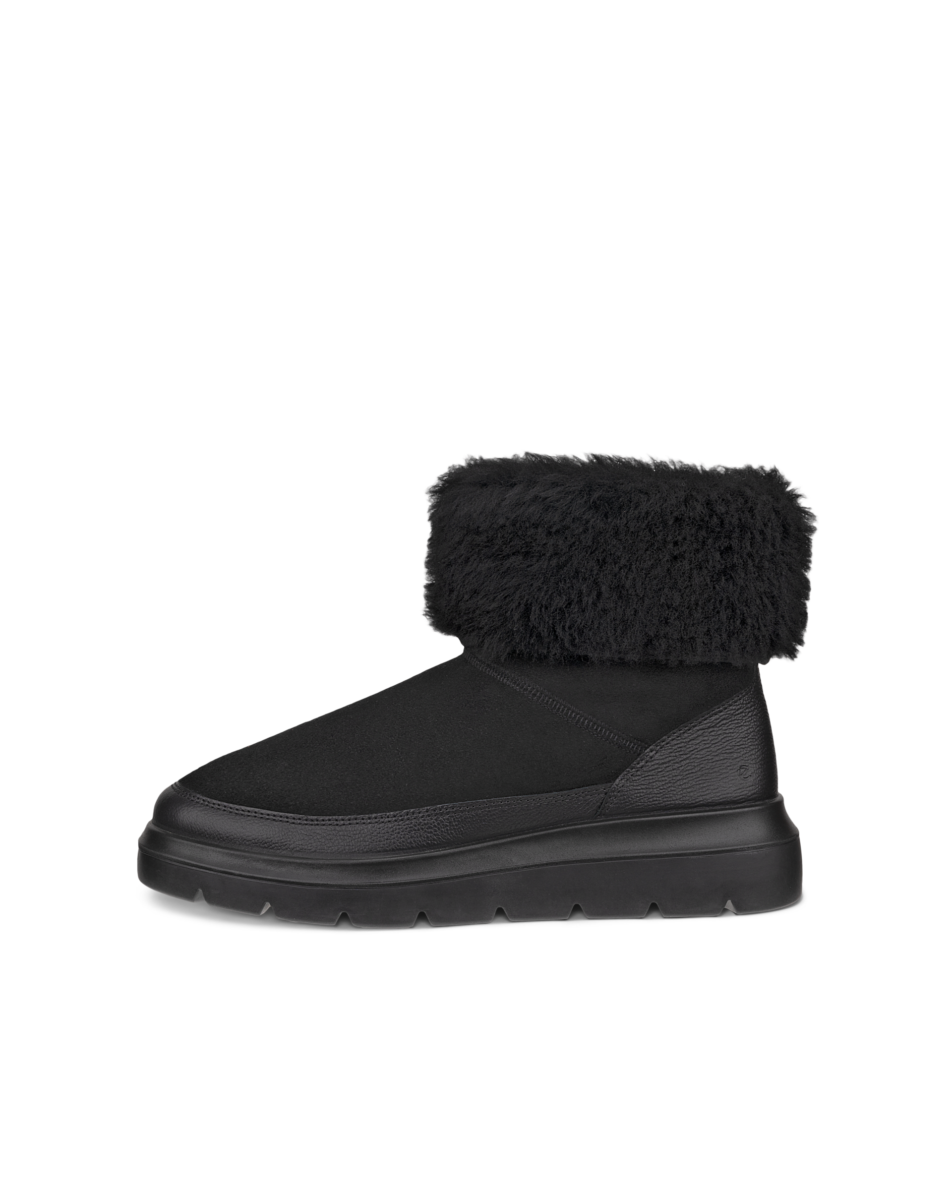 Botines de invierno de ante ECCO® Nouvelle para mujer - Negro - Outside