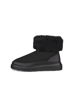 Botines de invierno de ante ECCO® Nouvelle para mujer - Negro - Outside