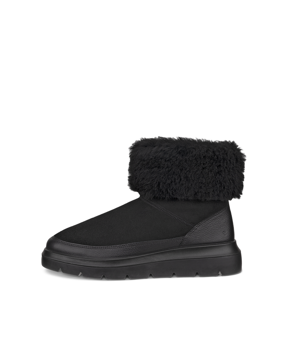 Botines de invierno de ante ECCO® Nouvelle para mujer - Negro - Outside