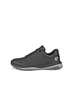 Ladies ECCO® Golf LT1 Leather Waterproof Shoe - Black - Outside