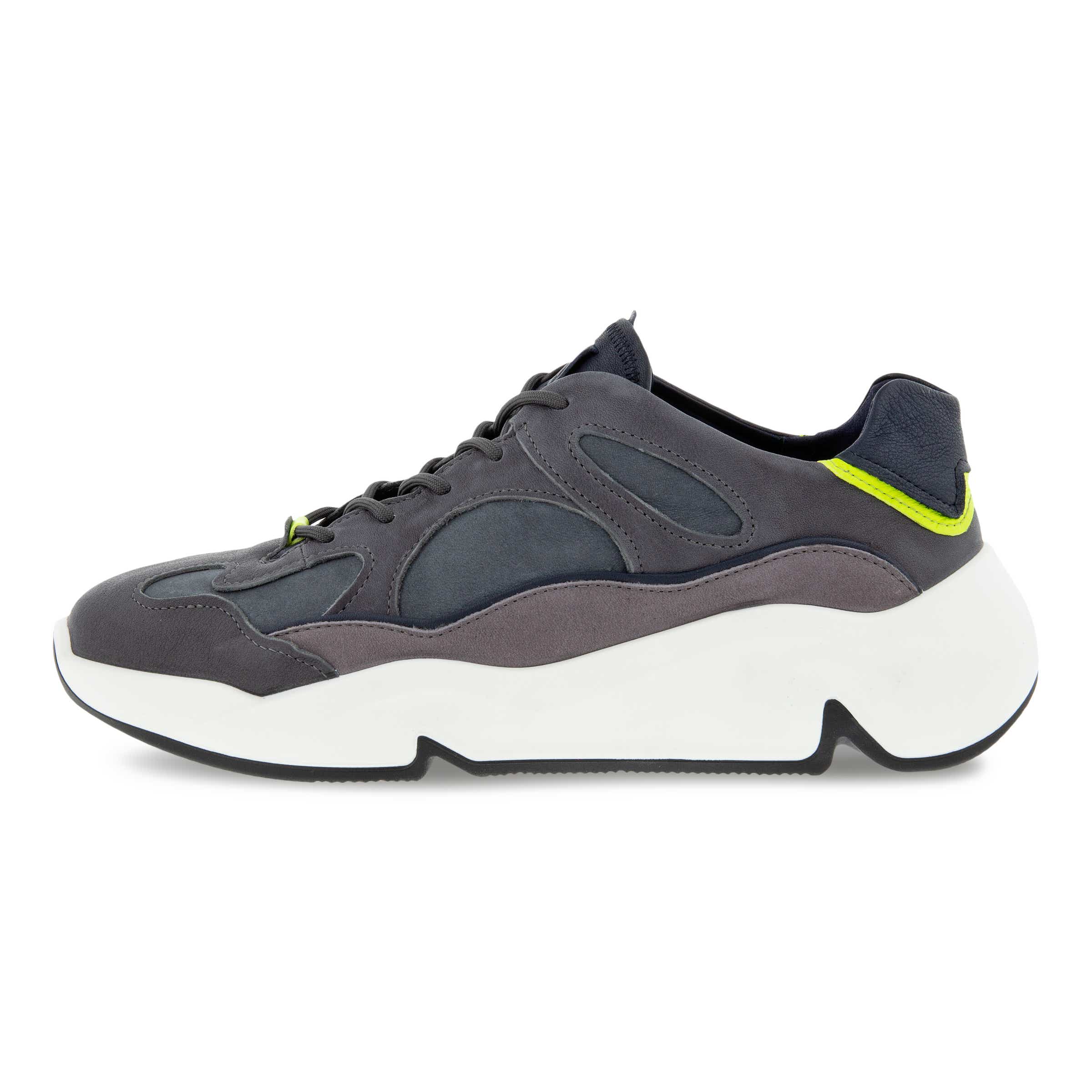 Men's ECCO Chunky Sneaker With Colour Pops - Grey - Inside