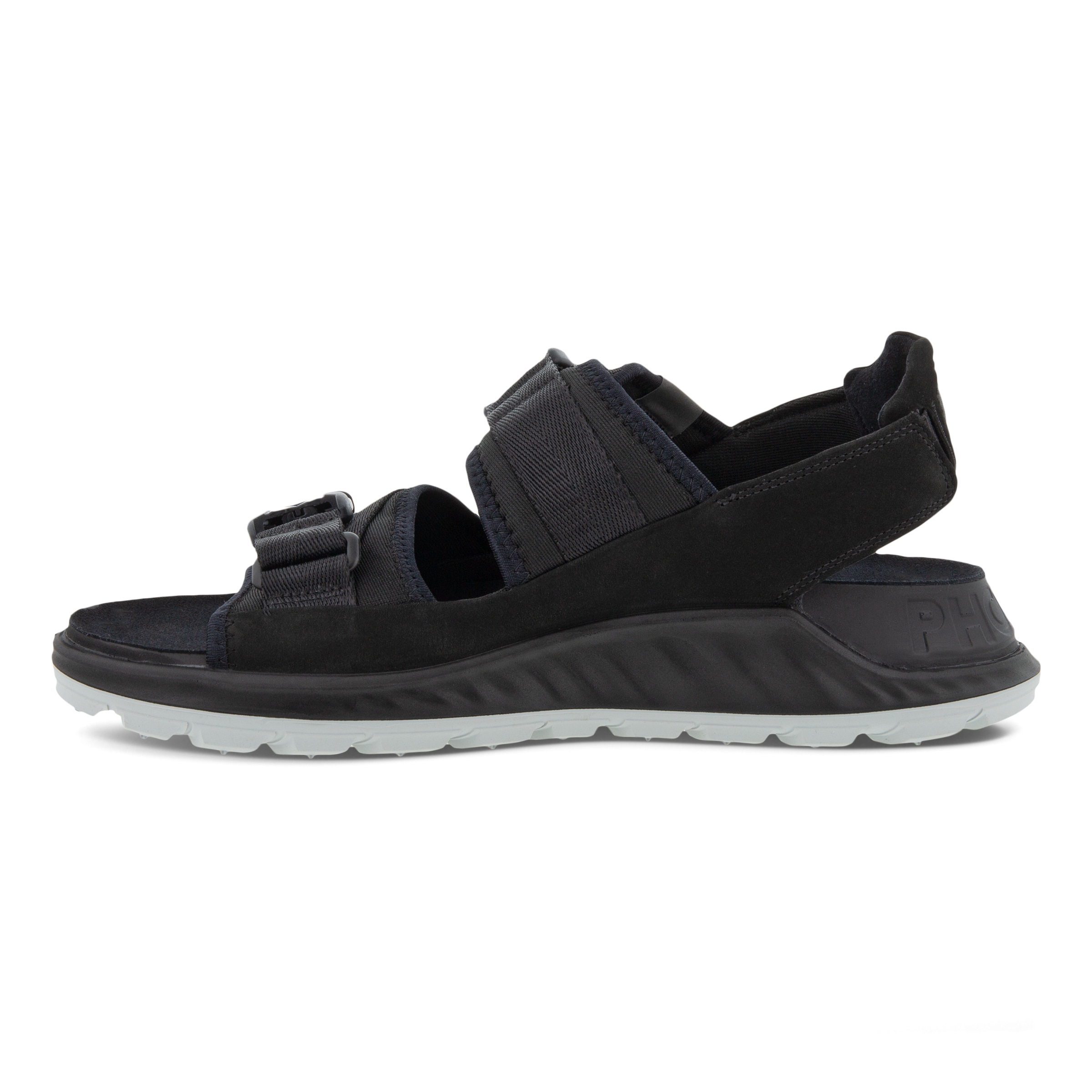ECCO Exowrap 2S メンズ ヌバックサンダル - ブラック - Inside