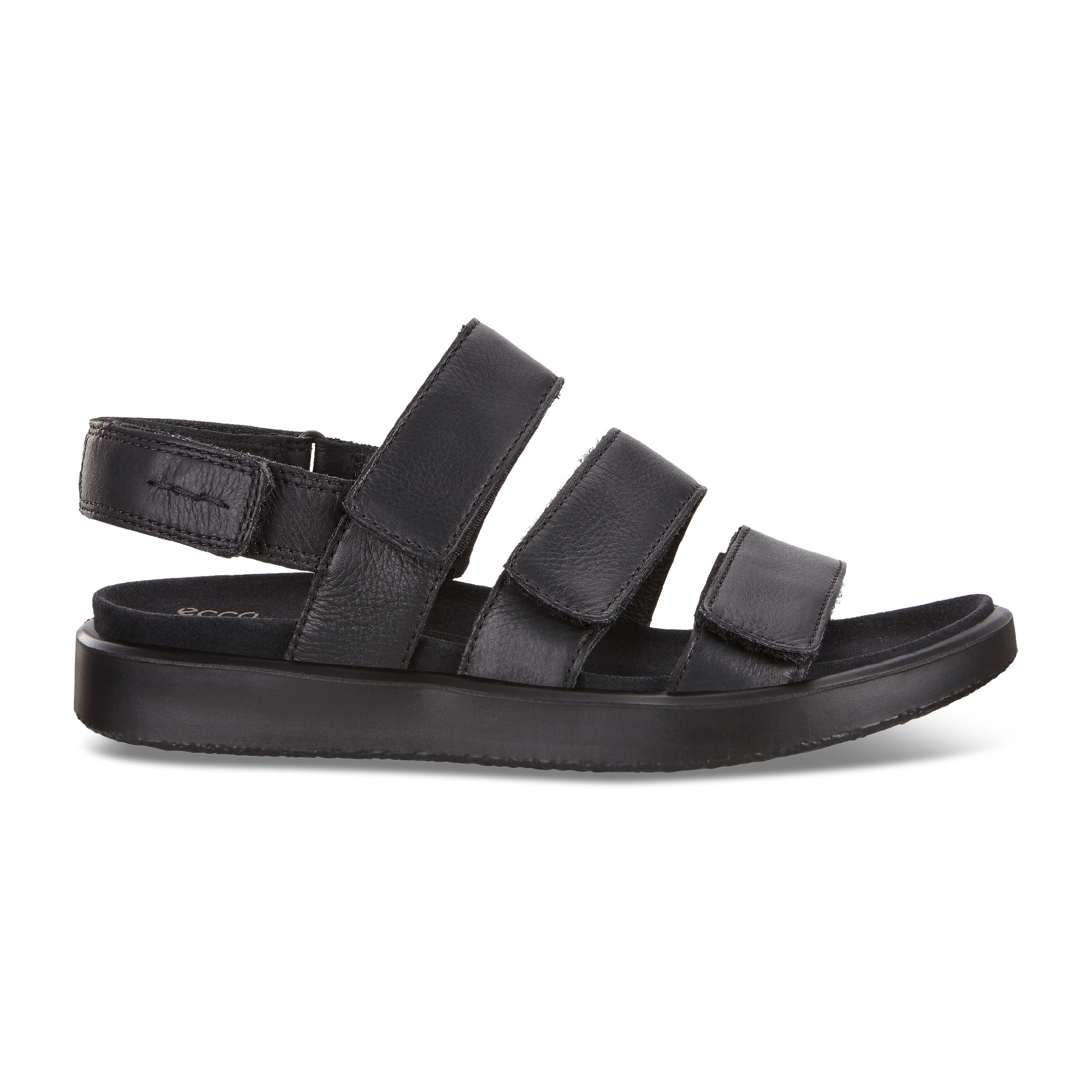 ECCO Flowt Flat Sandal - Black - Outside