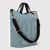 ECCO® E Stripe Leather Tote Bag - Blue - Main