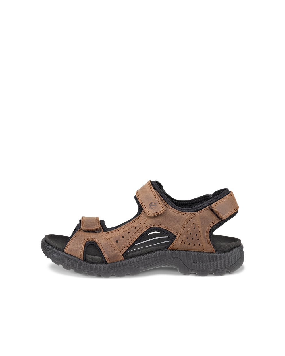 Men's ECCO® Onroads Nubuck Walking Sandal - Brown - Outside