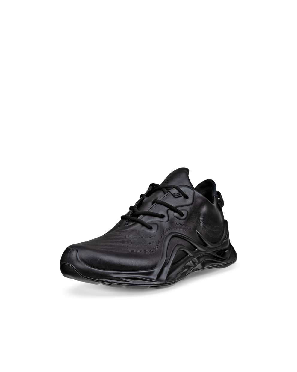 Women's ECCO Biom Infinite Leather Sneaker - Black - Main