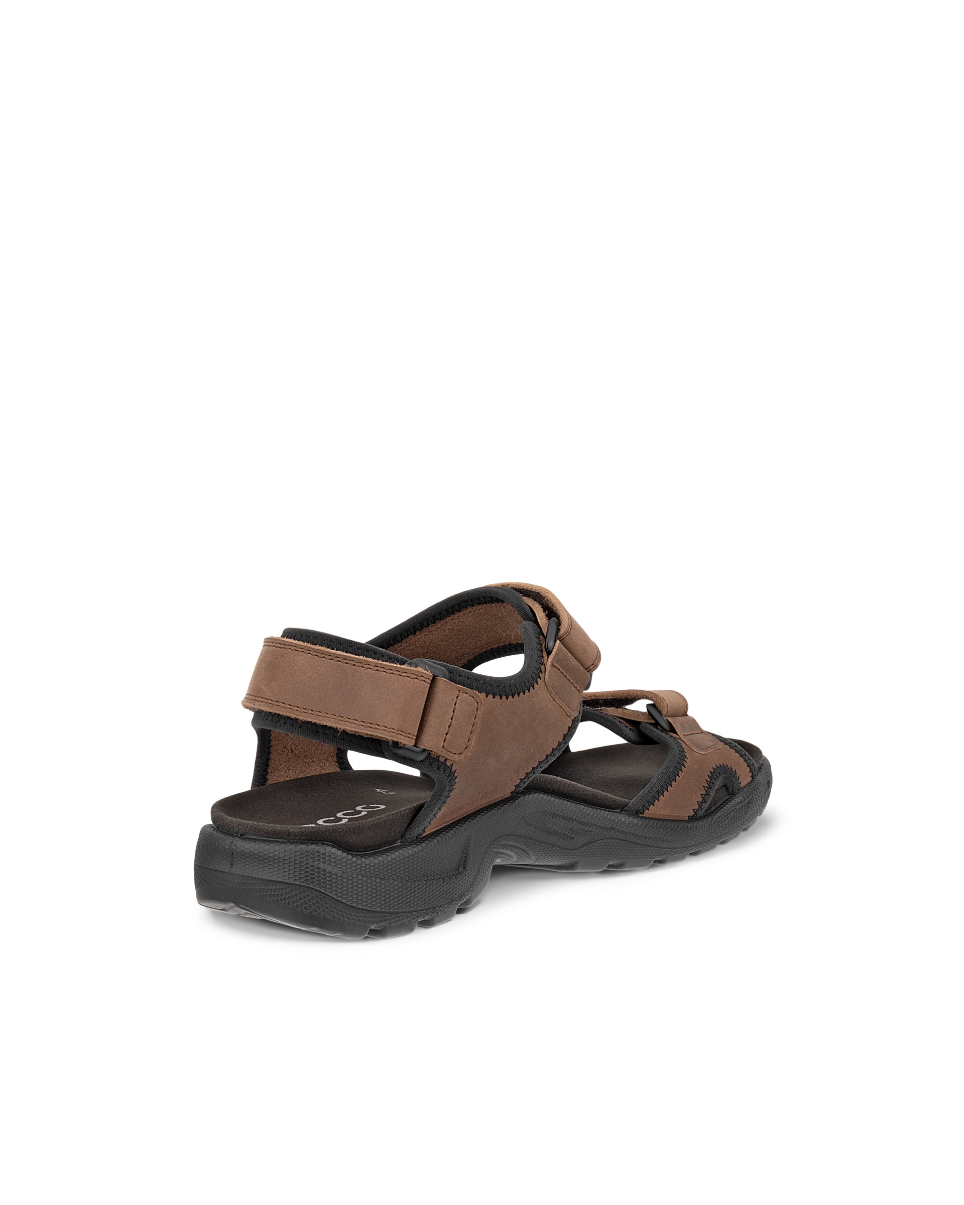 Men's ECCO® Onroads Nubuck Outdoor Sandal - Brown - Back