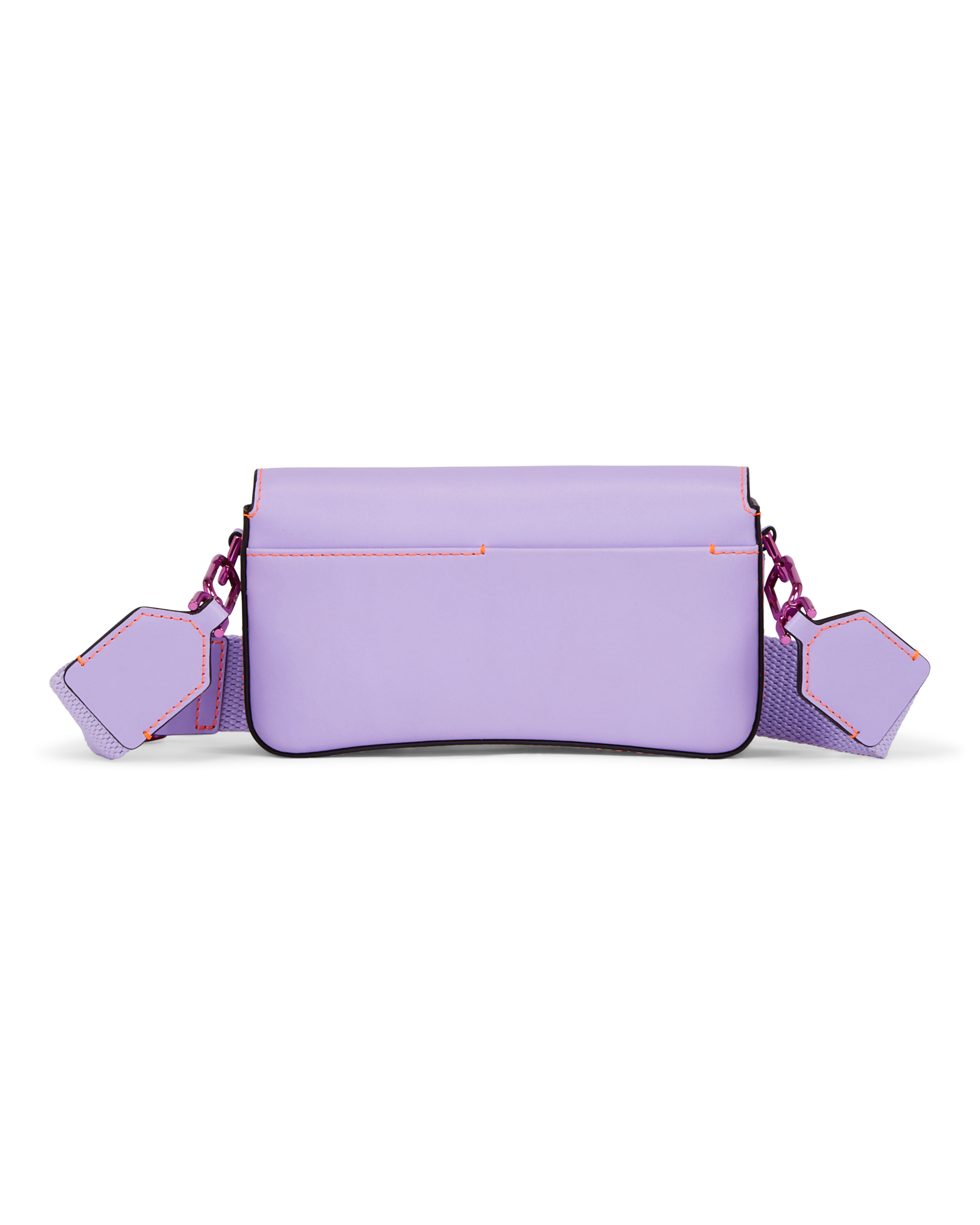 ECCO® Pinch Lock Wave Leather Crossbody Bag - Purple - Back