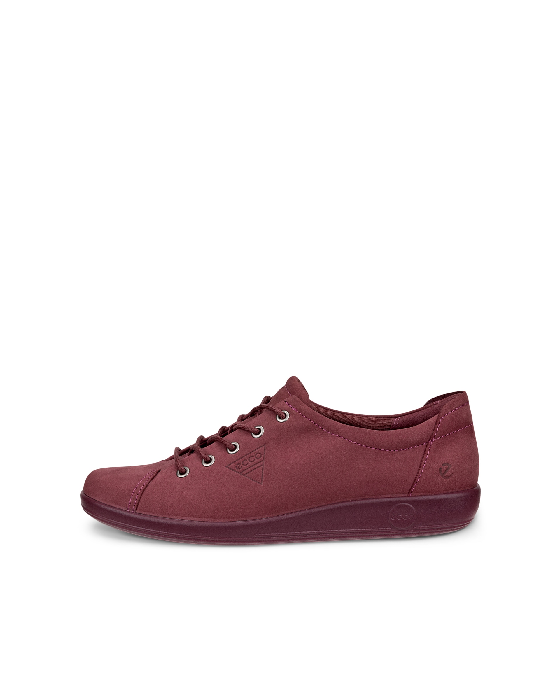 Zapatillas de piel para caminar ECCO® Soft 2.0 para mujer - Rosa - Outside
