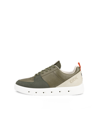 Men's ECCO® Street 720 Nubuck Gore-Tex Sneaker - Green - Outside