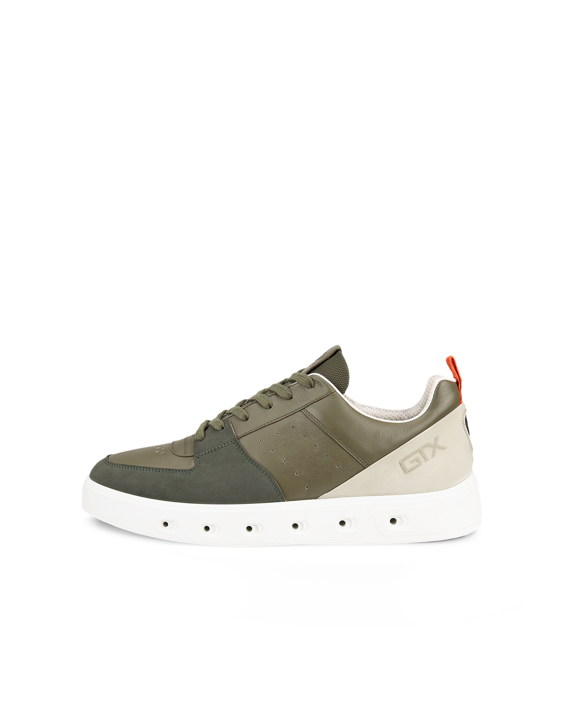 Men's ECCO® Street 720 Nubuck Gore-Tex Sneaker - Green - Outside