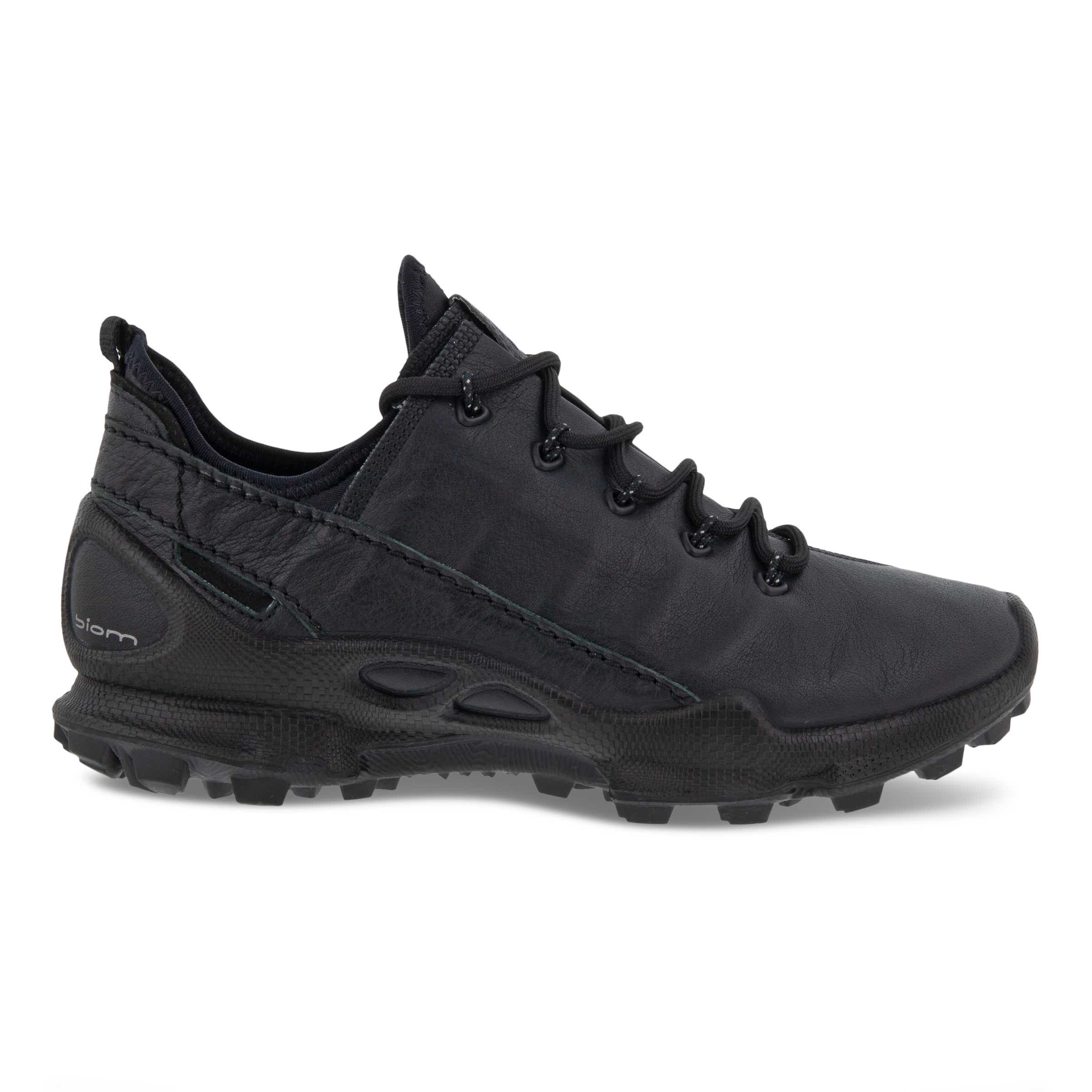 ECCO BIOM C Trail ウィメンズ レザーアウトドアスニーカー - ブラック - Outside