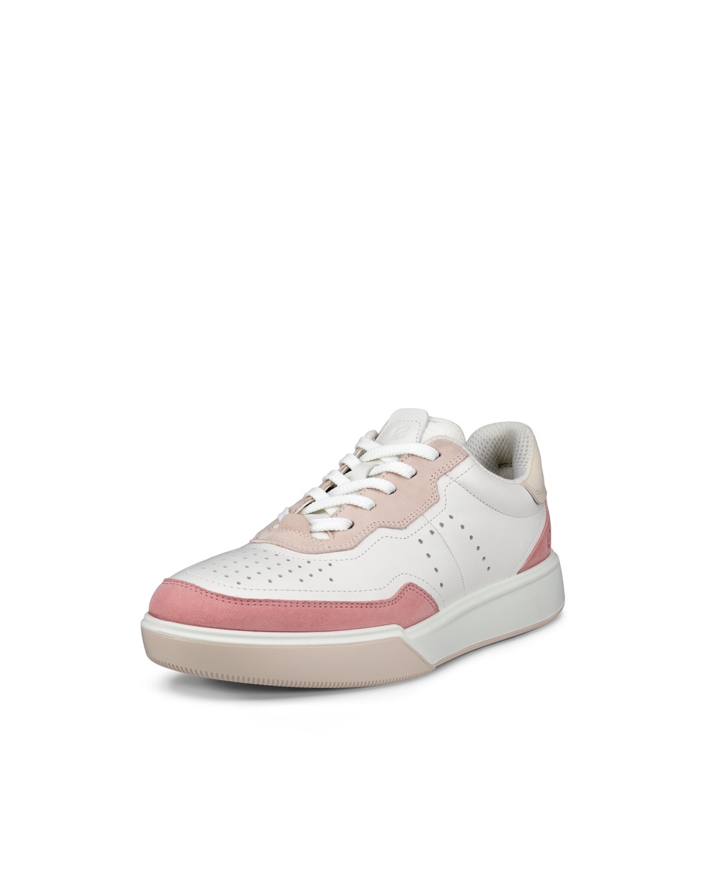 Zapatillas de piel ECCO® Street Court para mujer - Blanco - Main