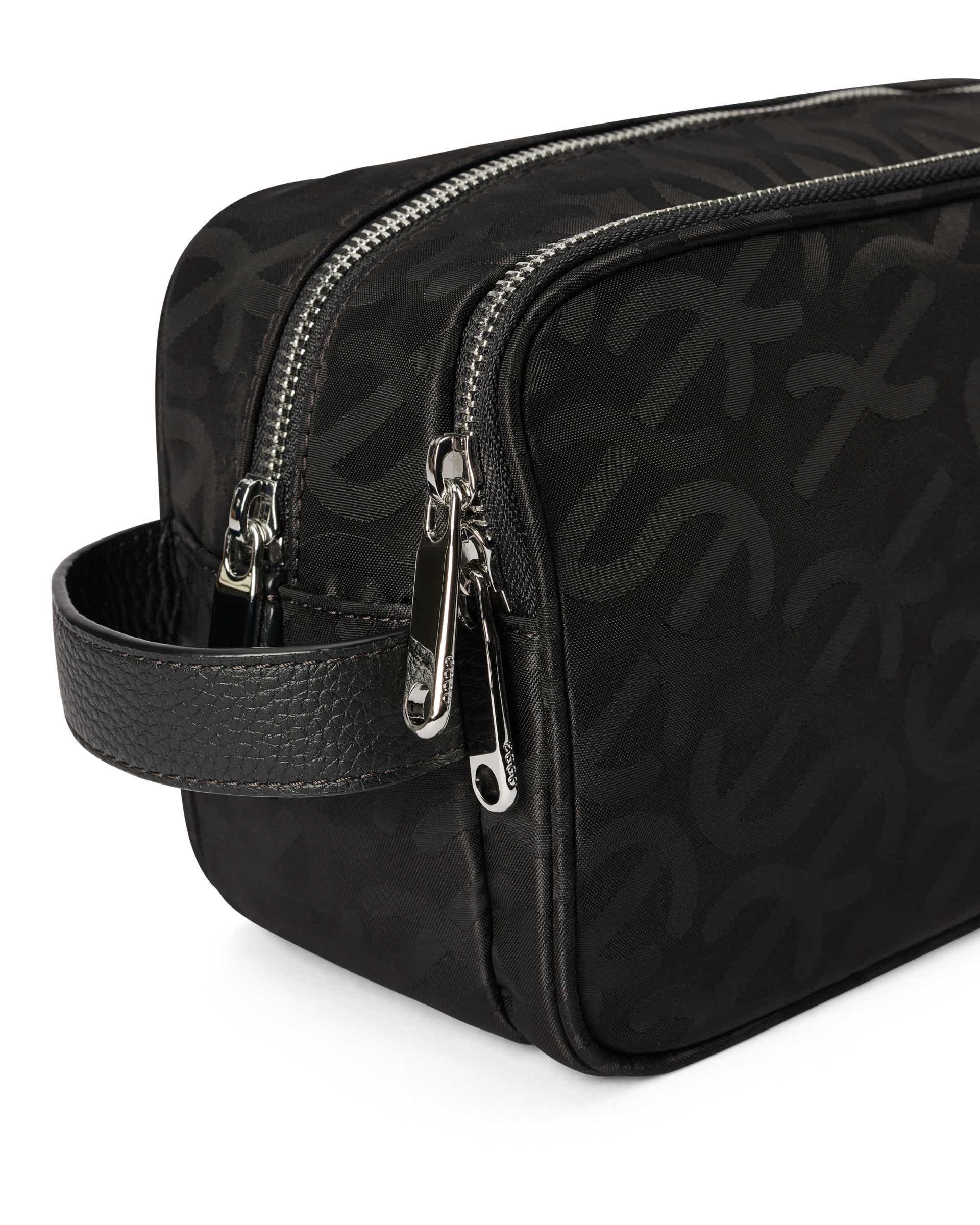 Usnjena etui torba ECCO® Tech Kit - Črna - Detail-1