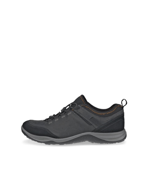 Men s ECCO Espinho Nubuck Outdoor Shoe Black