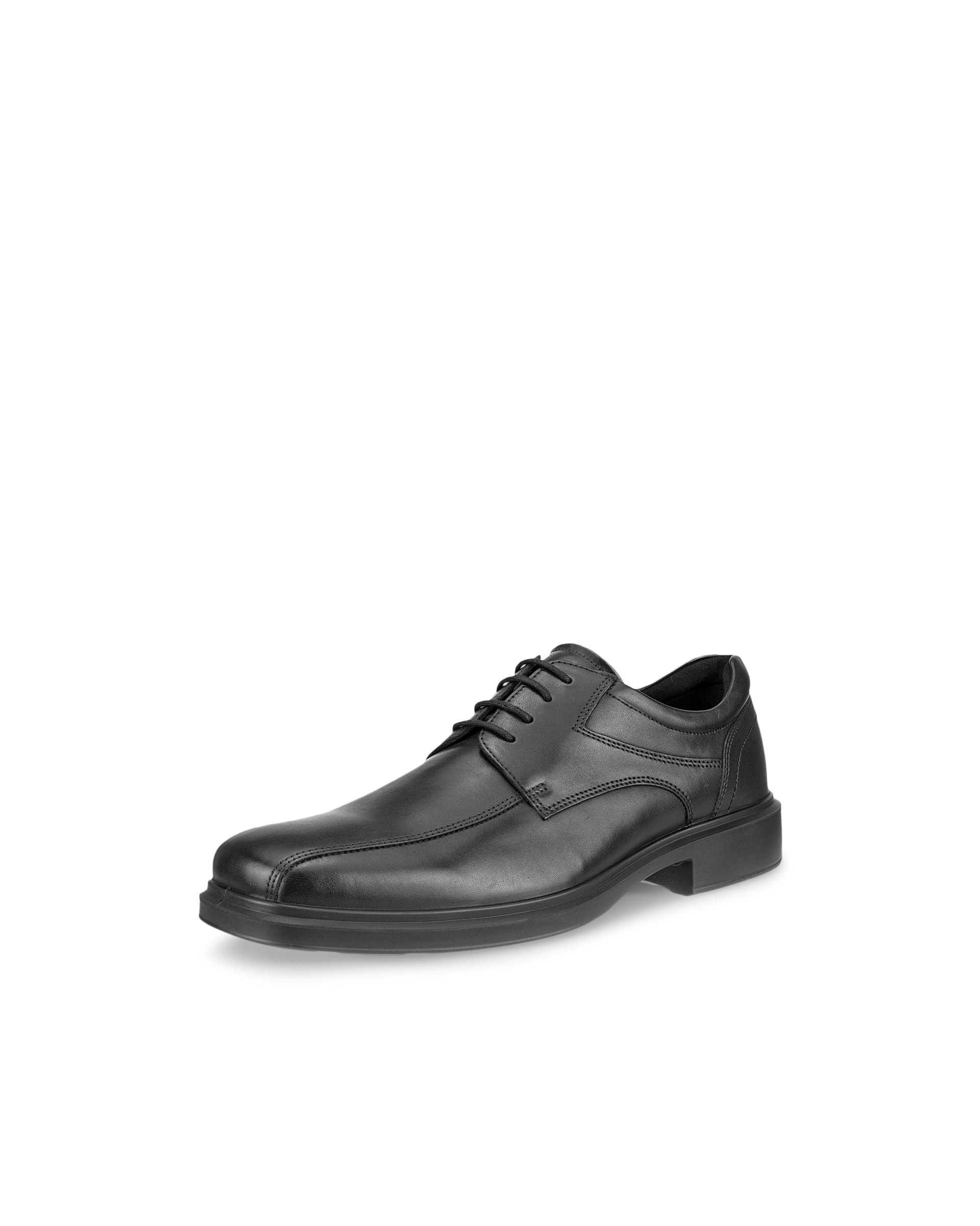 Men's ECCO® Helsinki 2 Leather Bike-Toe Derby Shoe - Black - Main