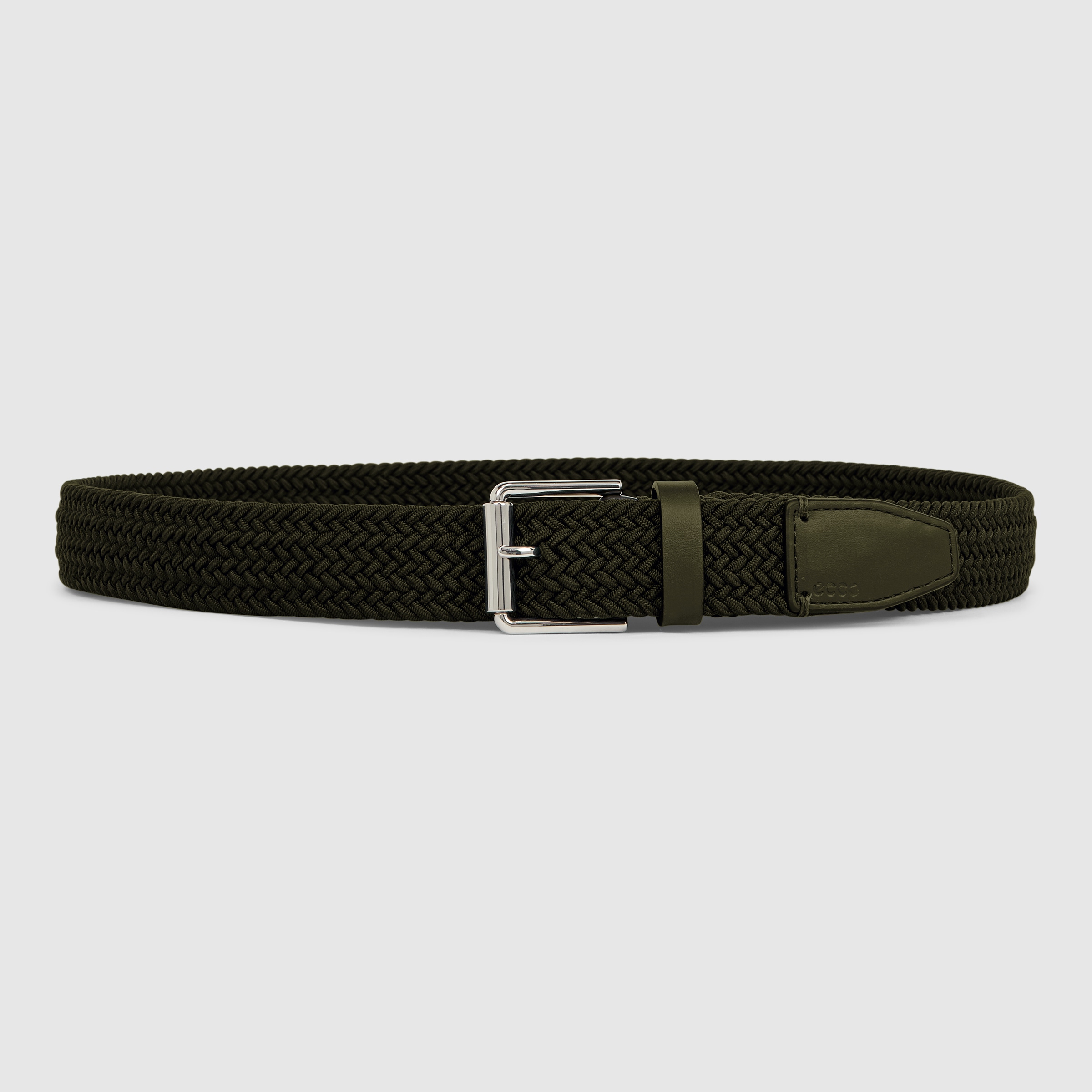 ECCO Belts Formal Braided メンズ テキスタイルフォーマルメッシュベルト - グリーン - Main