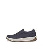 Men's ECCO® Byway 2.0 Nubuck Slip-On Sneaker - Black - Outside