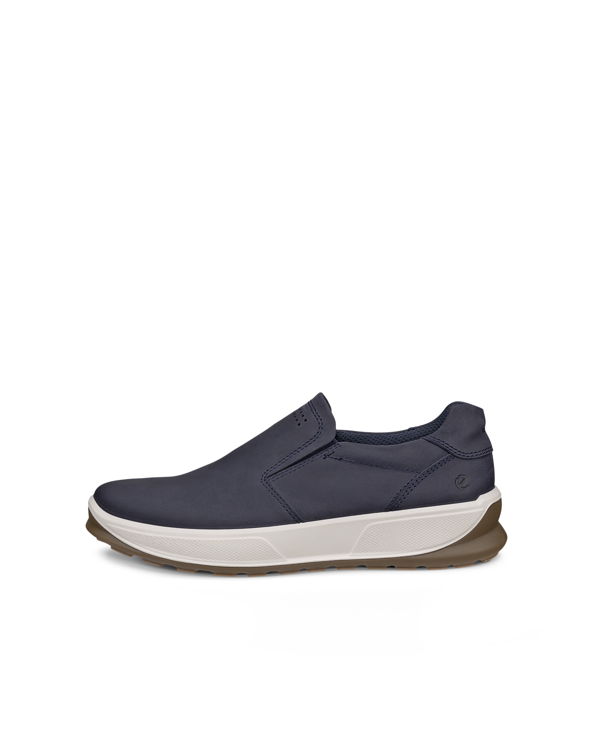 Men's ECCO® Byway 2.0 Nubuck Slip-On Sneaker - Blue - Outside