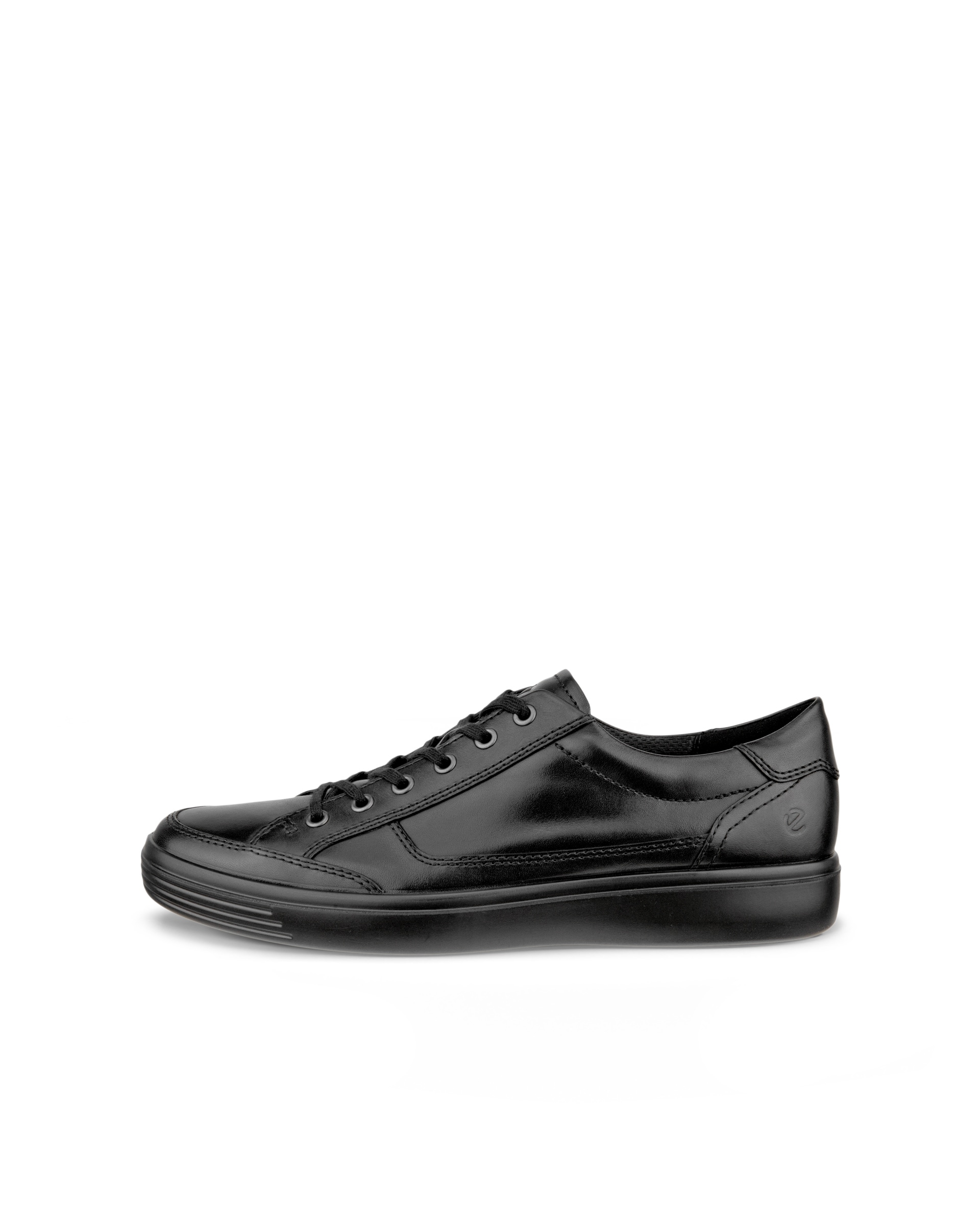 Men's ECCO® Classic Leather Sneaker - Black - Outside